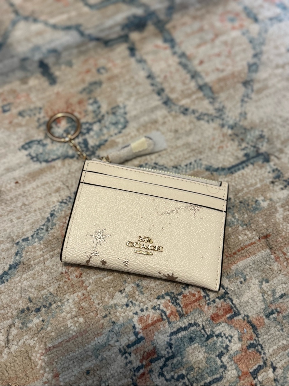 Coach Mini Skinny ID Case With Star Print
